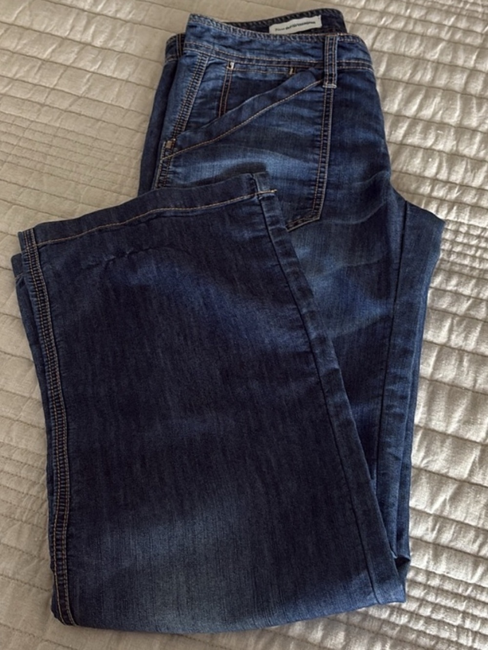 Pilcro and the Letterpress | patch pocket lightweight Wide-Leg Jeans